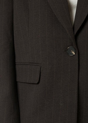 Gaby pinstripe blazer Dark Brown Neo Noir 